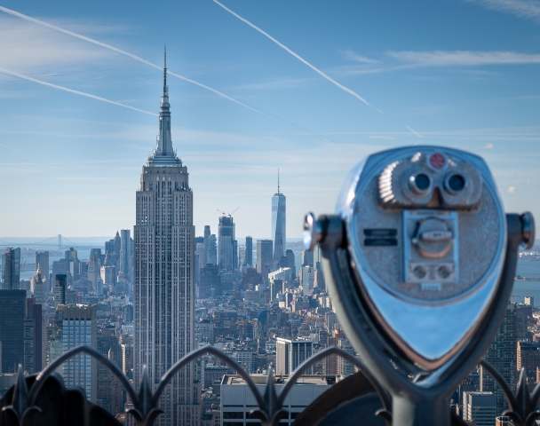 Guardando l'Empire State Building