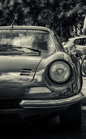 ferrari dino bianco e nero