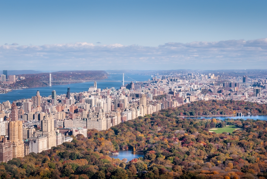 Vista su Central Park dall'alto