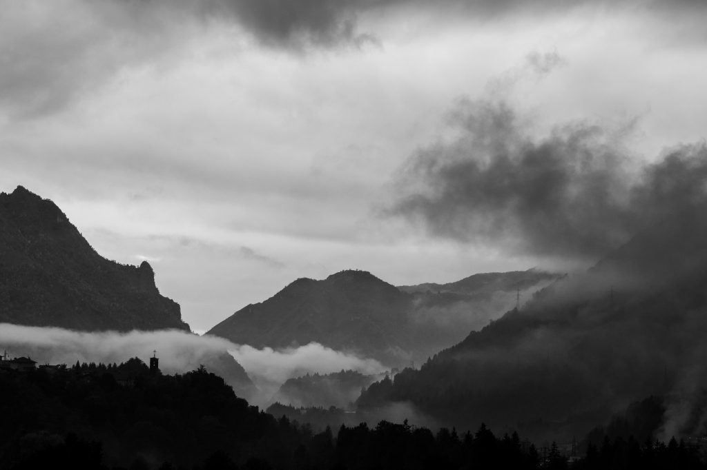Nebbia in montagna