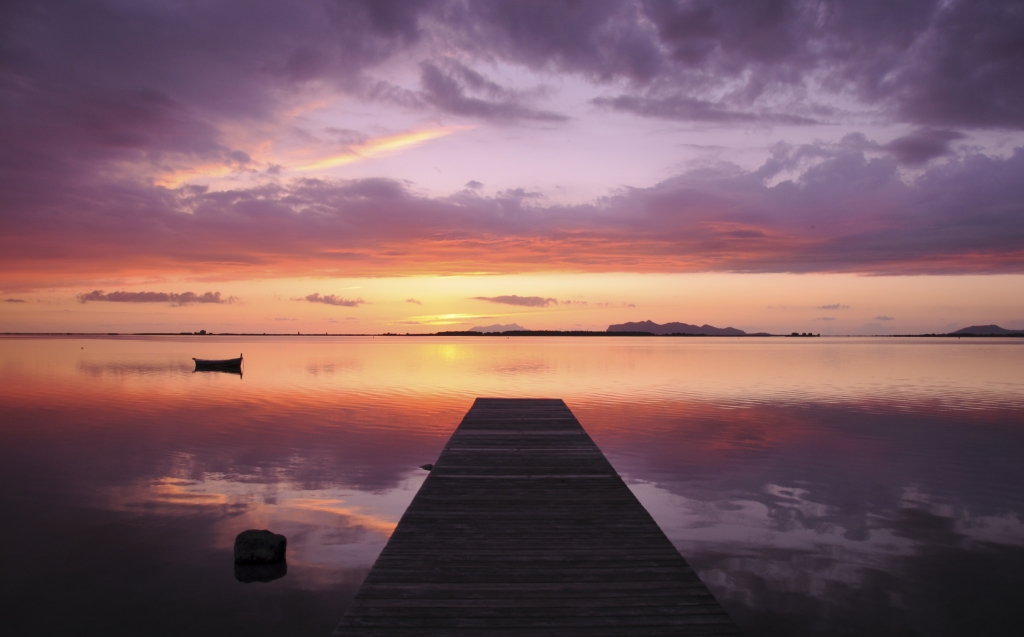 Tramonto sul pontile
