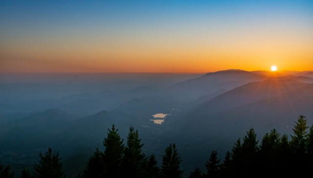 Tramonto dalla vetta