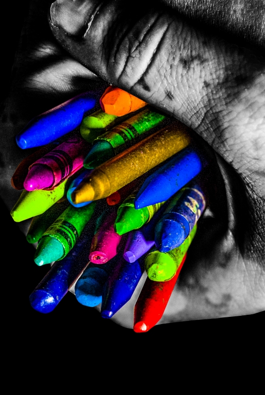 color fall down