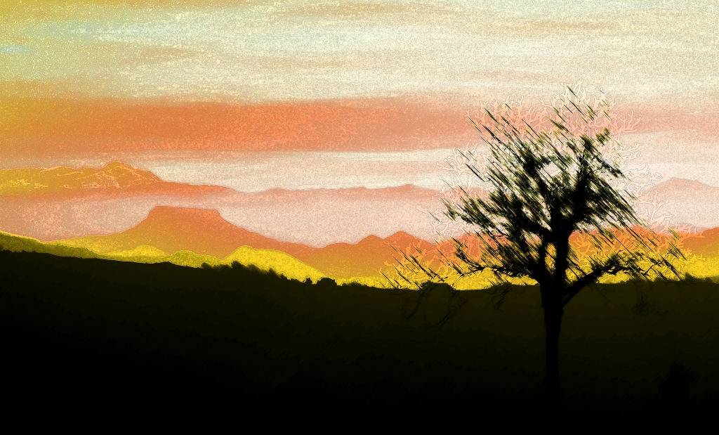 Tramonto caldo
