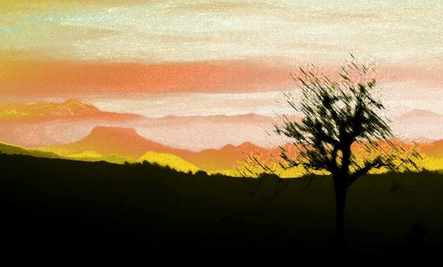 Tramonto caldo