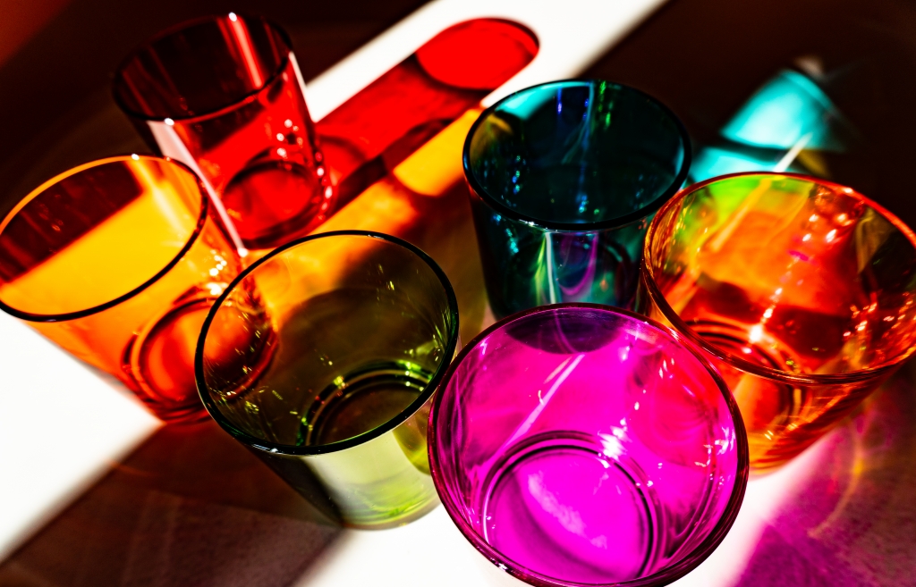 Bicchieri colorati
