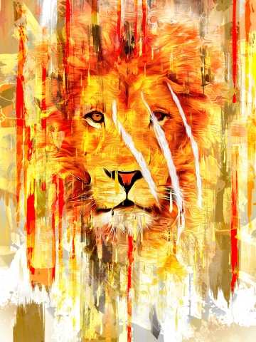 Abstract Lion