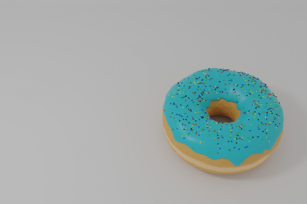 ciambella con glassa celeste