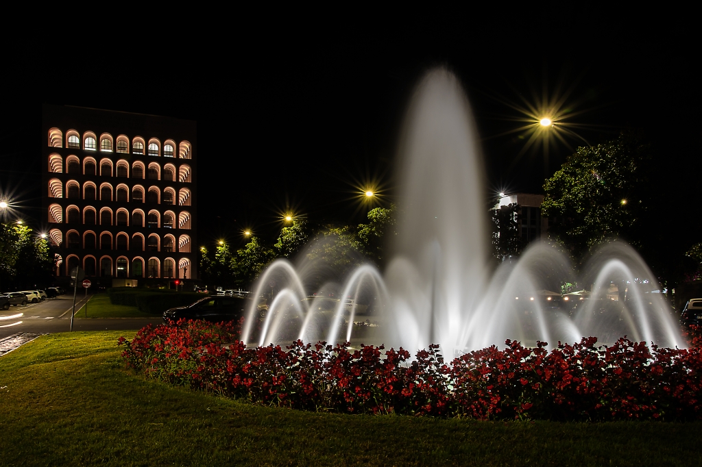 notte al palazzo della Civiltà