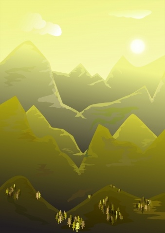Yellow mountains