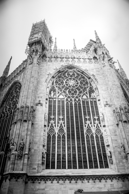Duomo di Milano in bianco e nero