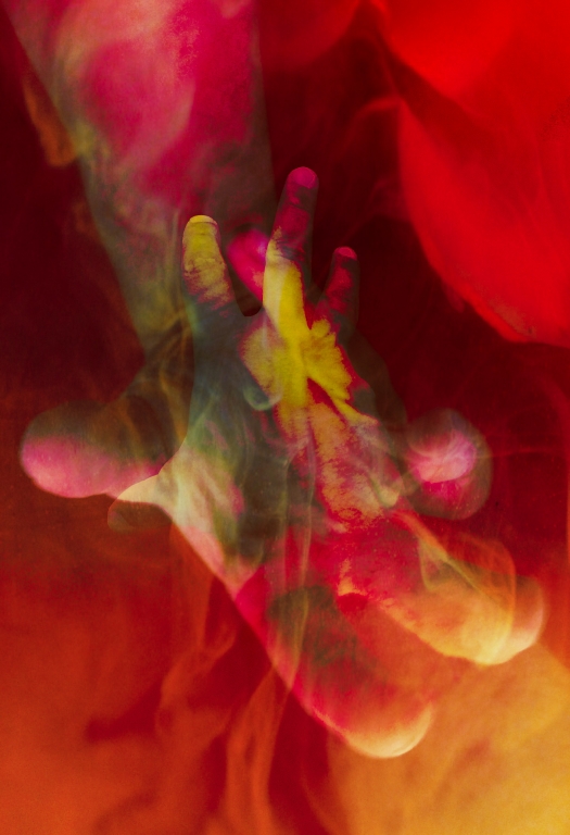 from deep red