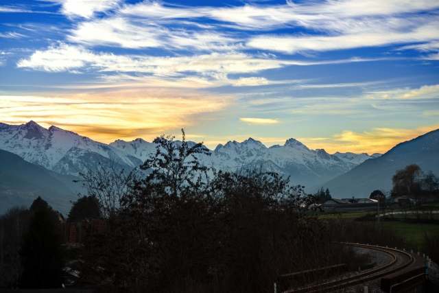 Alpi italiane al tramonto