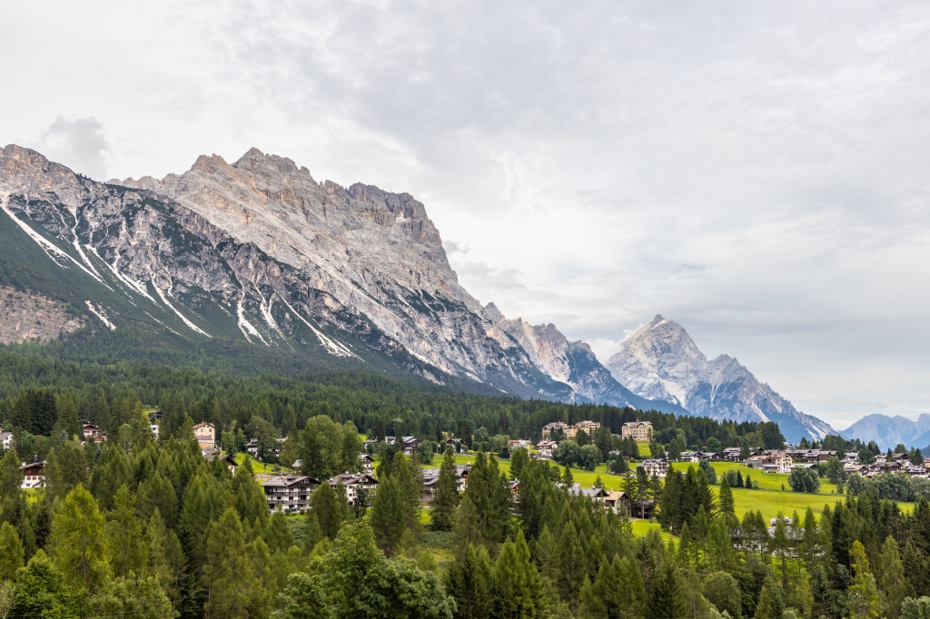 Le Dolomiti vicino Cortina d'Ampezzo