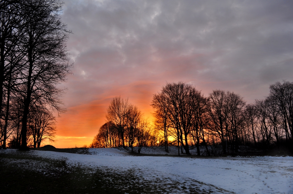 Winter sunset