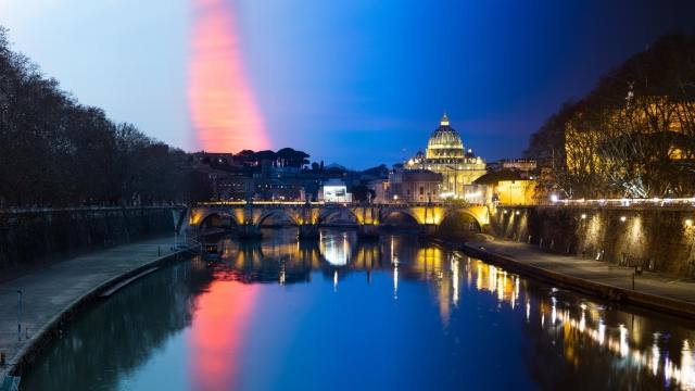 Timelapse su Roma - Dal giorno alla sera
