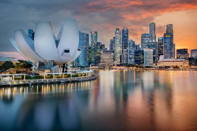Tramonto a Singapore