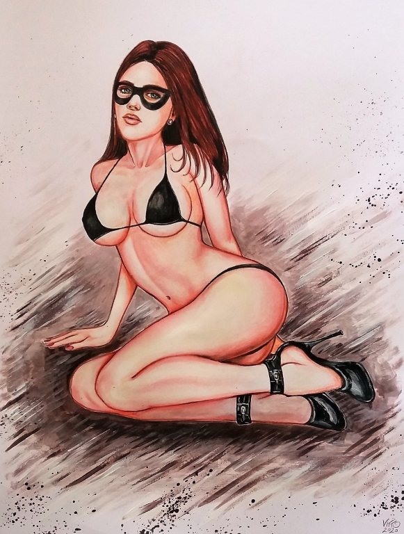 Sensual Carnival Pin Up