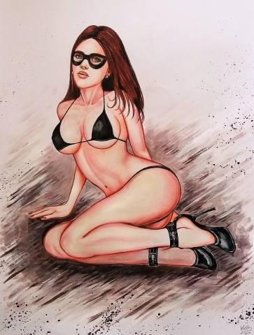 Sensual Carnival Pin Up