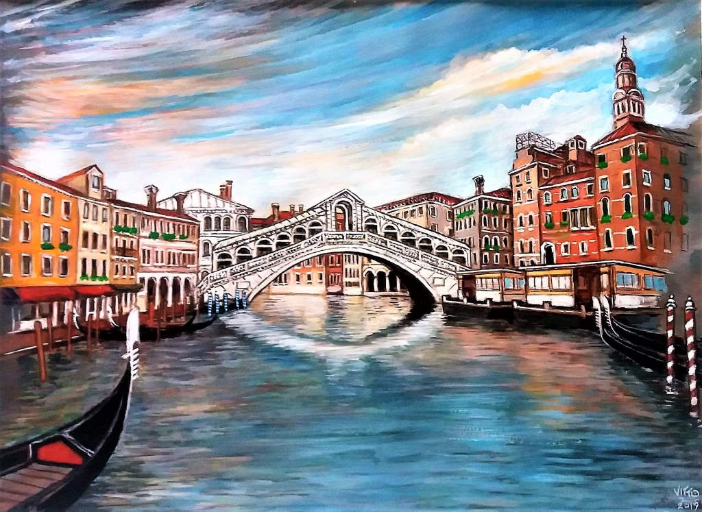 il Ponte di Rialto a Venezia.