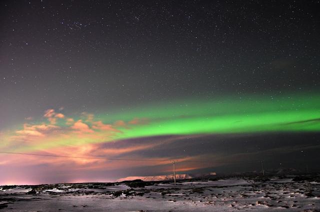 Aurora boreale in Islanda