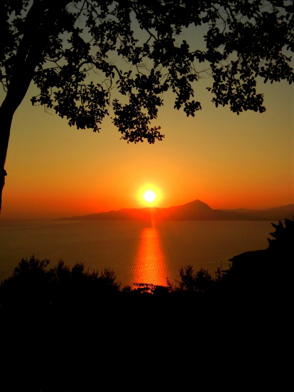 Tramonto sul mare