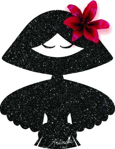 donnina sarda con fiore