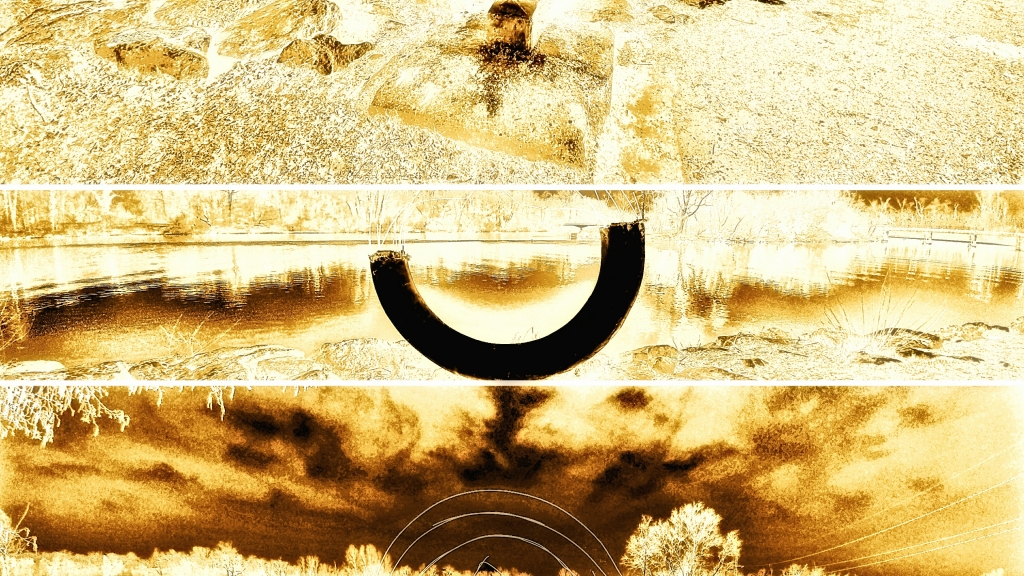 Golden decomposed landscape