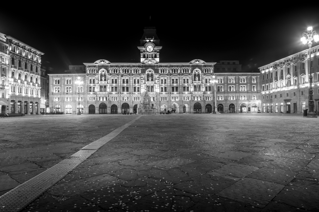 Centro di Trieste in Bianco e nero