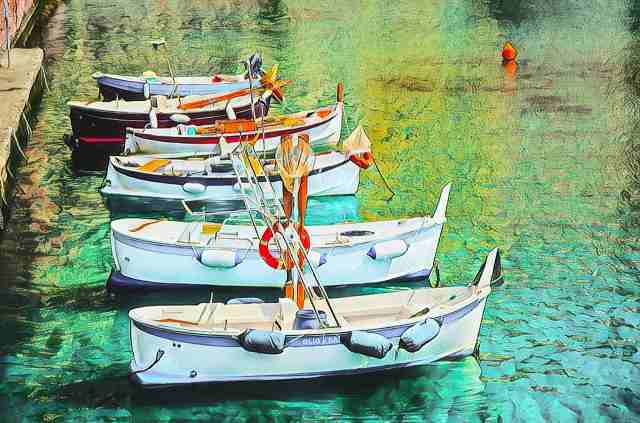 barche nel porto