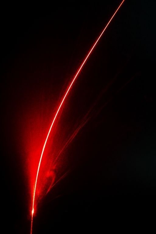 Fiamma di luce rossa