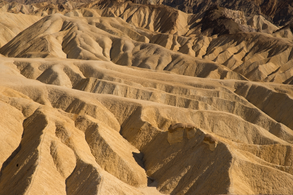 A trip in west USA Death Valley National Park Zabriskie Point
