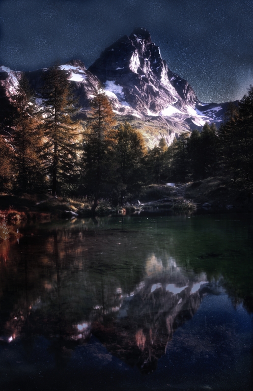 Notte sul Cervino