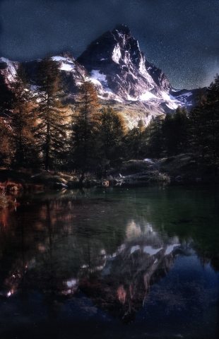 Notte sul Cervino
