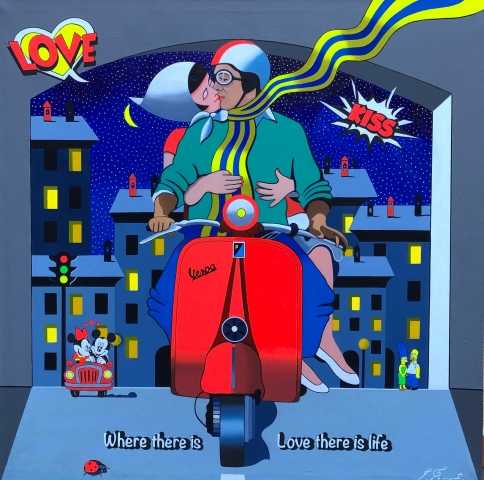 "BACIO IN VESPA"