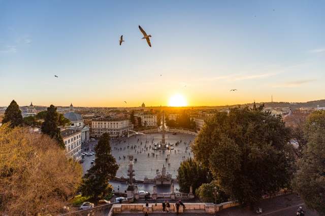 Tramonto su Piazza del Popolo - Roma