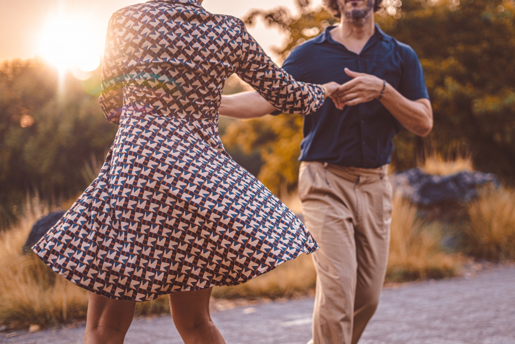 Ballerini di Swing all'aperto