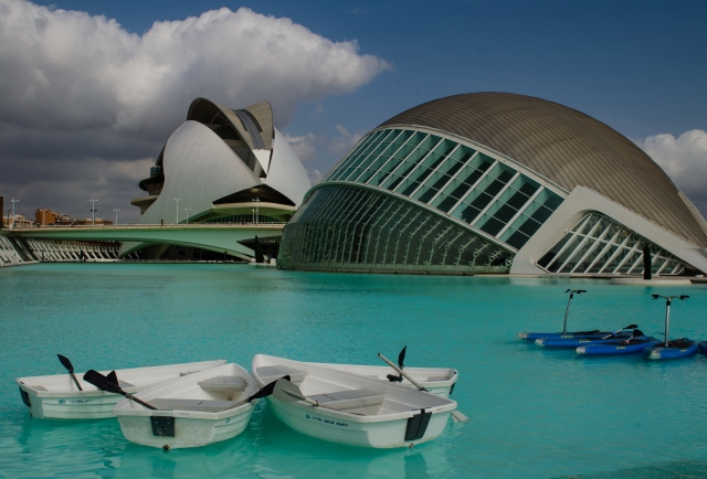 Il fascino moderno della città delle arti e scienze, Valencia
