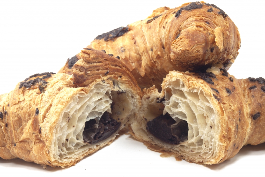 croissant croissant filled with chocolate