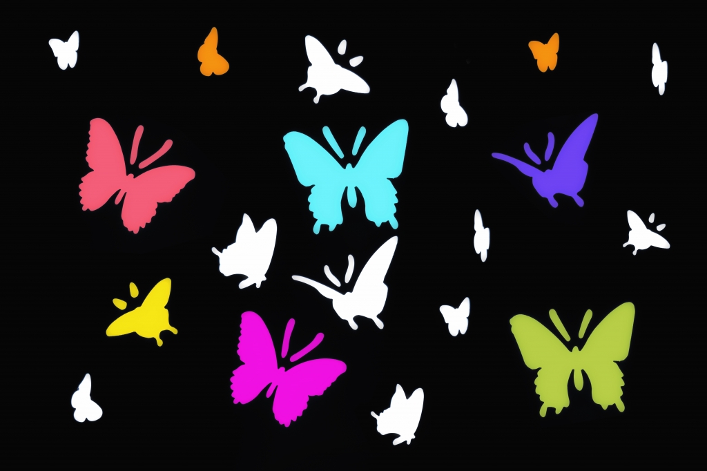 Farfalle colorate