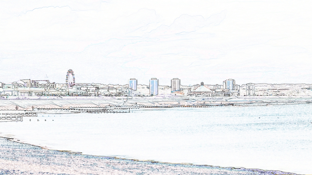 Outline of the Aberdeen coastline