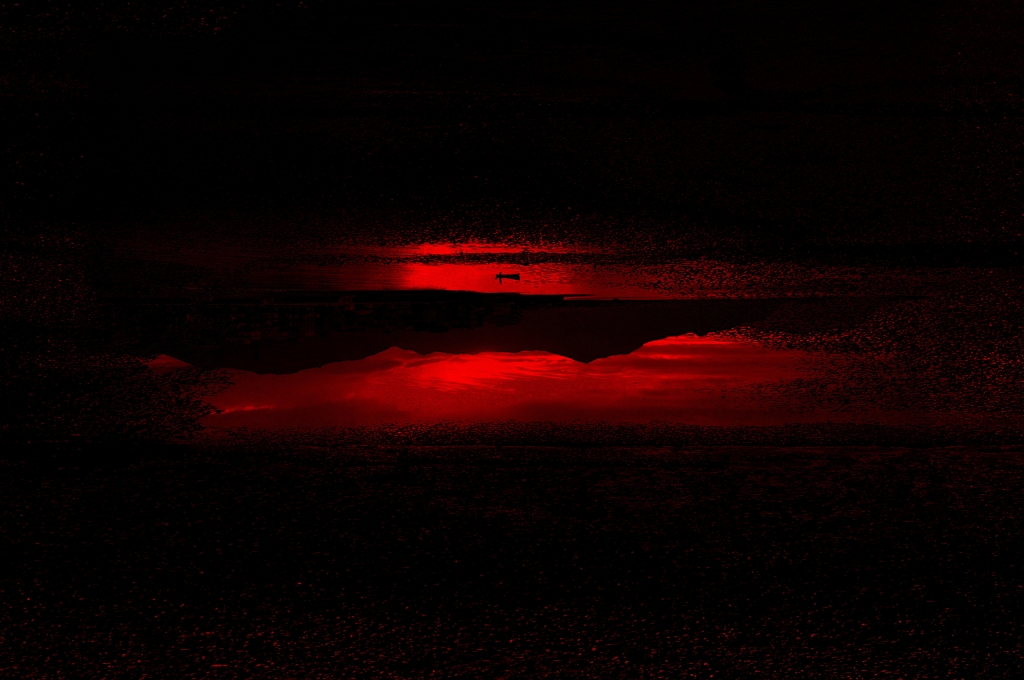 Riflesso di un  rosso tramonto