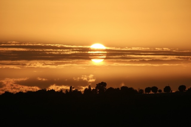 Tramonto nella verde Umbria