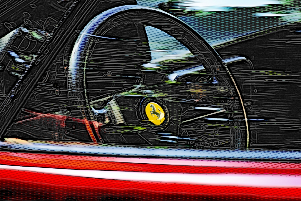 Rosso Ferrari  #3 _ Digital Art