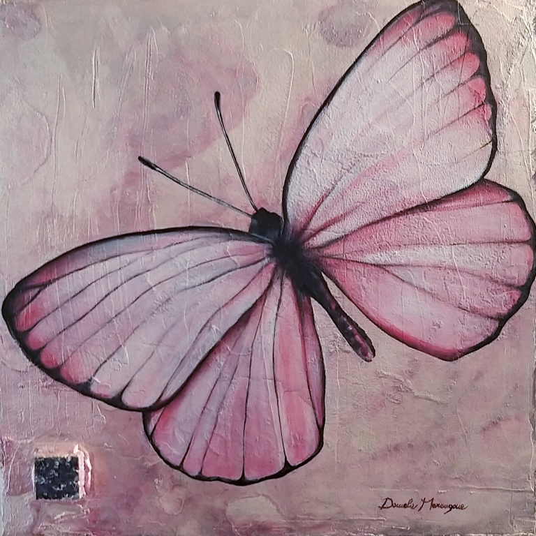 Farfalla rosa