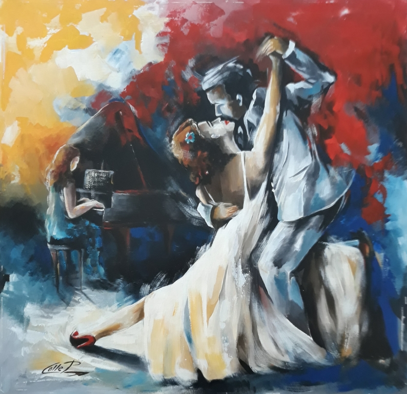 Tango Argentino dipinto del M°Pasquale COLLE