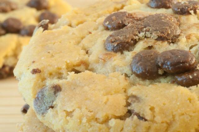 dettagli di biscotto al cioccolato