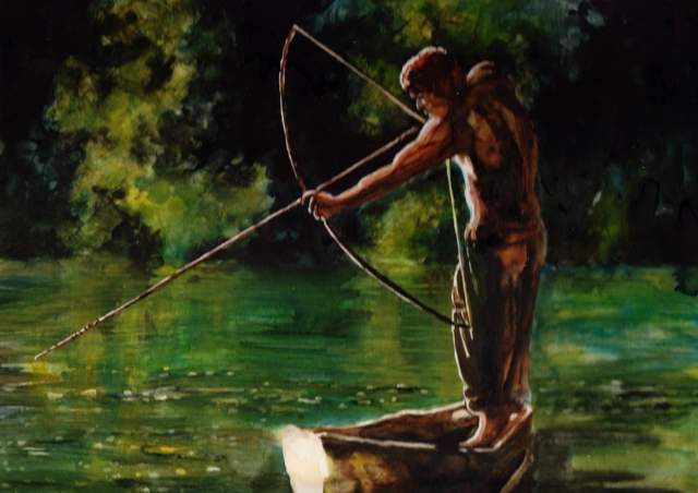 Pescatore con arco