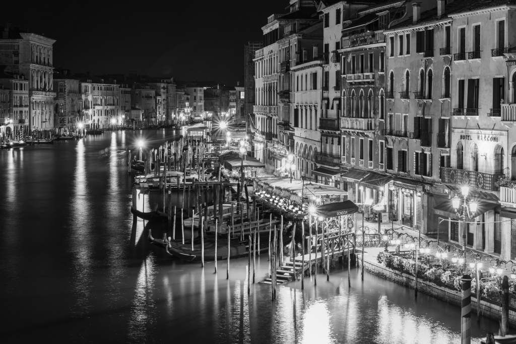Bianco e nero a Venezia. Canal Grande
