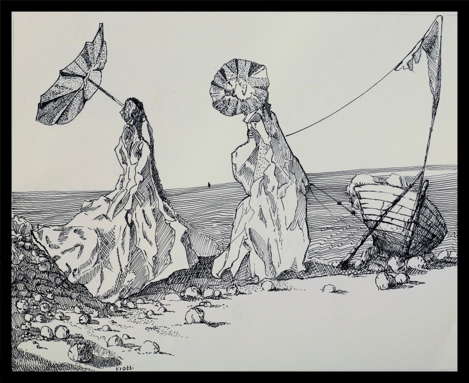 women by the sea